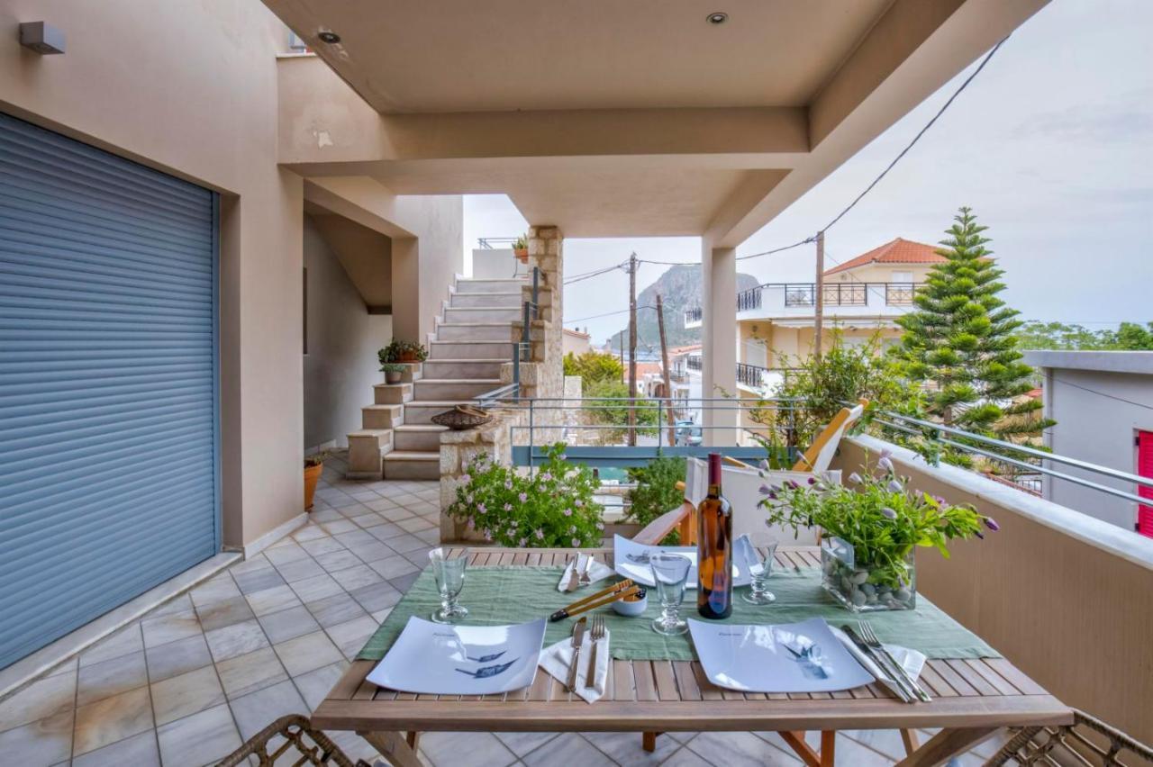 Monemvasia Modern Flat With Partial View מראה חיצוני תמונה